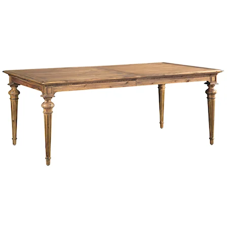 Rectangular Dining Table with Two Leaves